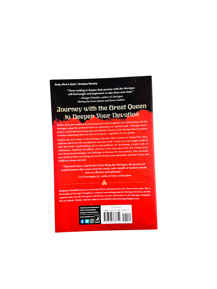 Priestess of the Morrigan book by Stephanie Woodfield - Prayers, Rituals & Devotional Work to the Great Queen