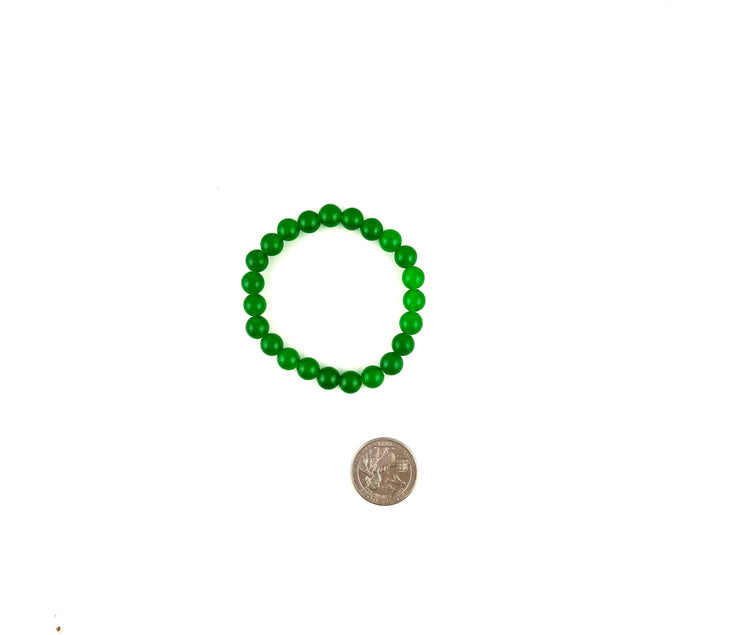 Bracelet - Green Jade 8mm - Tool to attract abundance, prosperity & good luck