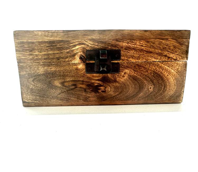 Carved wooden Lotus Flower Box