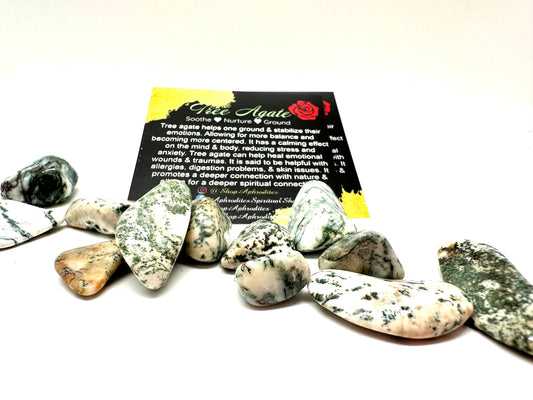 Tumbled Stone: Tree Agate