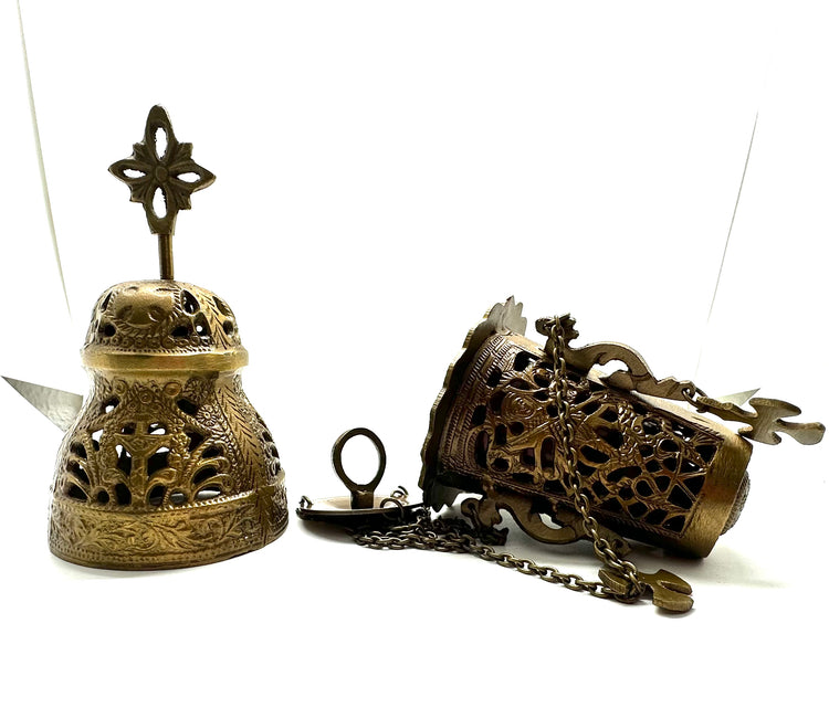 Hanging Church Brass Charcoal Burner