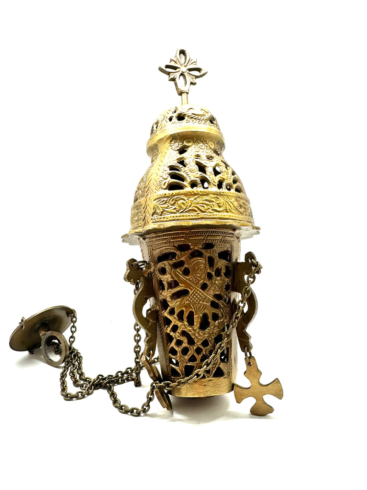 Hanging Church Brass Charcoal Burner