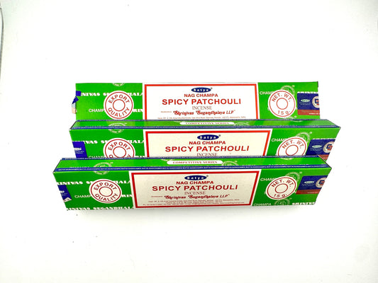 Incense: Satya Spicy Patchouli Sticks