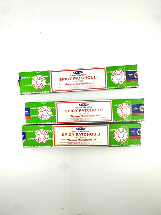 Incense: Satya Spicy Patchouli Sticks
