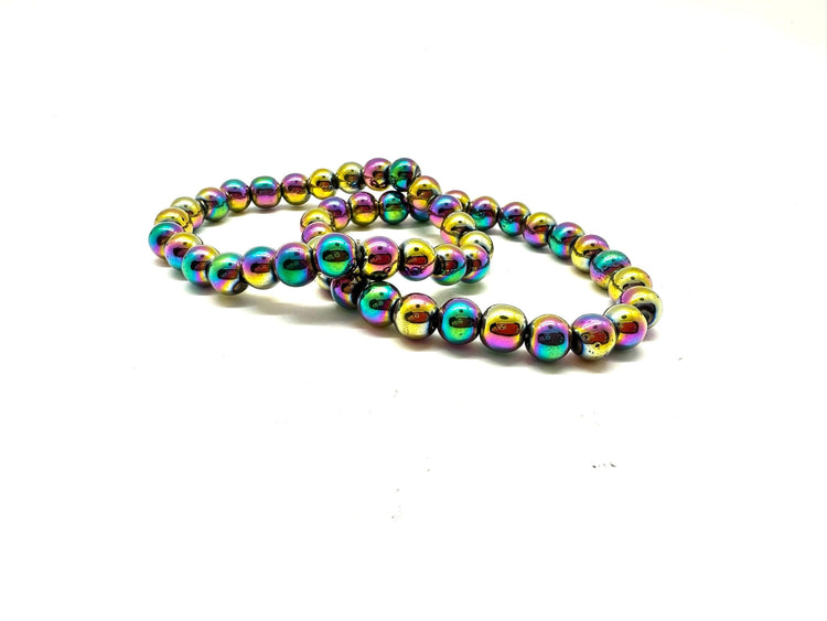 Bracelet: Rainbow Hematite