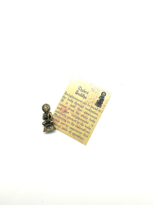 Chakra Buddha Mini Brass Figurine