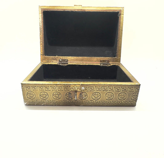 Triple Moon Pentagram Box
