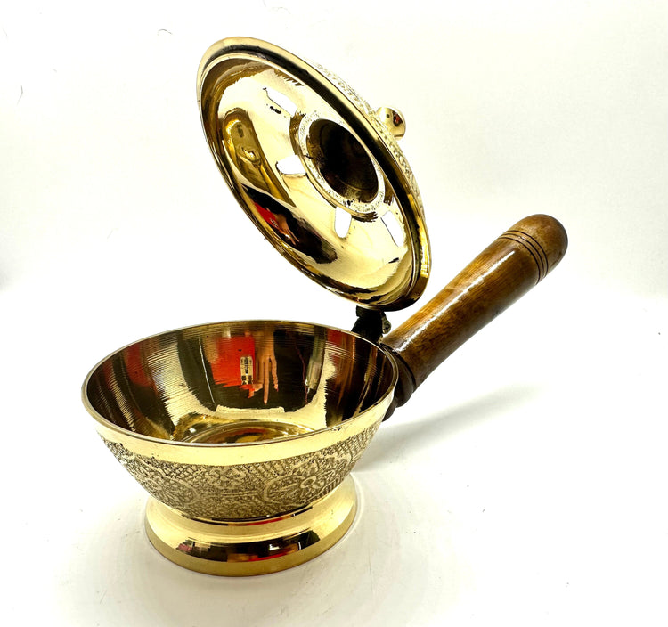 Burner: Brass Censer burner with handle