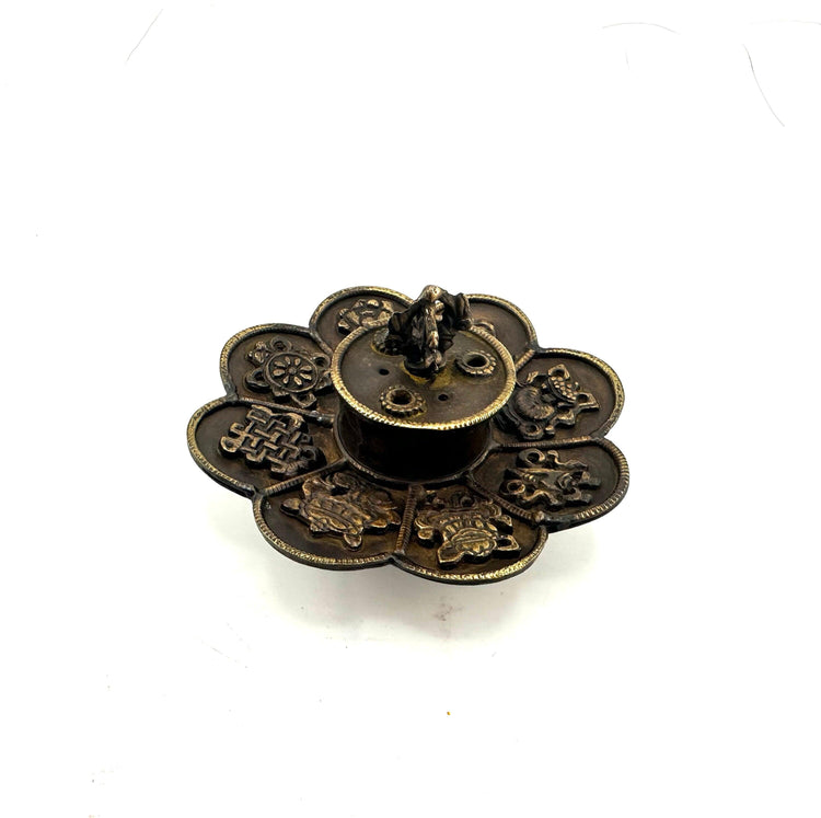 Lotus Tibetan Copper Incense Burner