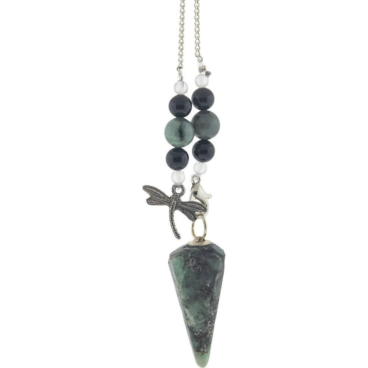Emerald Dragonfly Hexagonal Pendulum