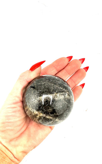 Black Moonstone Sphere 60-70mm
