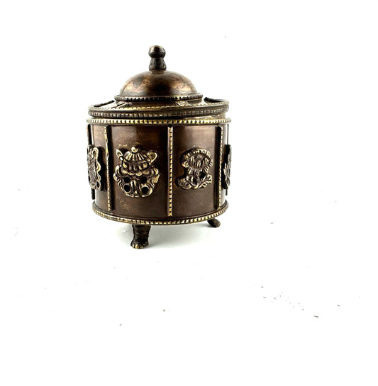 Tibetan burner Tibetan with Screen & Lid Antique
