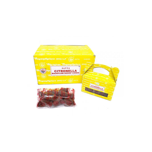 Incense: Satya Citronella *BackFlow* Cones