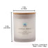 Crystal Quartz Scented glass candle with Crystals, Soy Blend