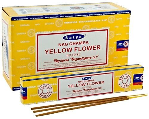 Satya Incense Sticks: Yellow Flower