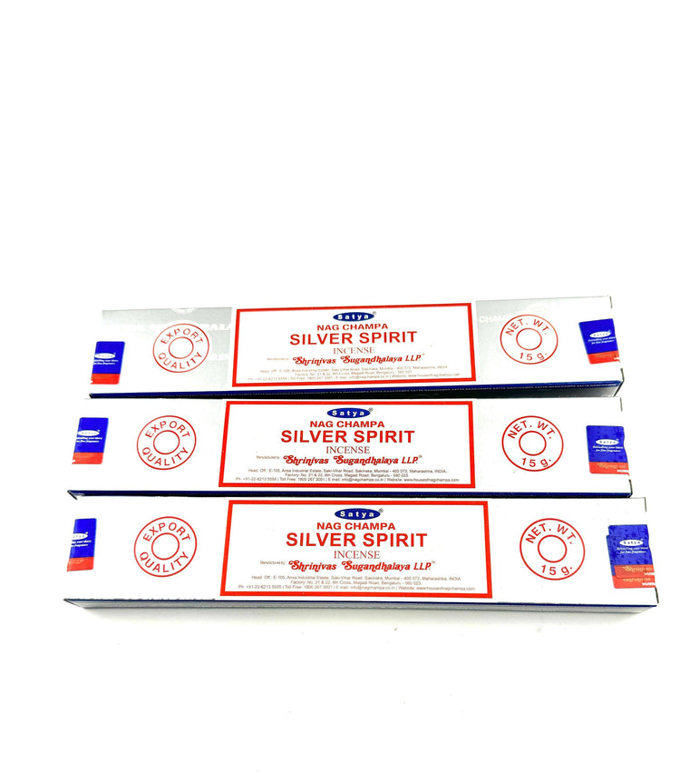 Satya Incense Sticks: Nag Champa Silver Spirit
