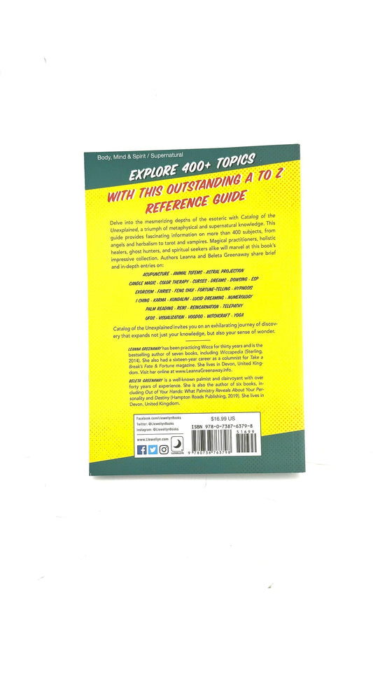 The Catalog of the unexplained by L & B Greenaway