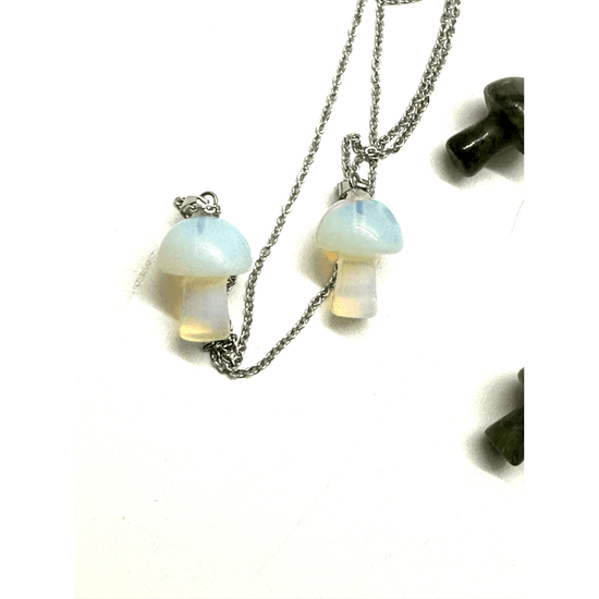 Gemstone Mushroom Necklace