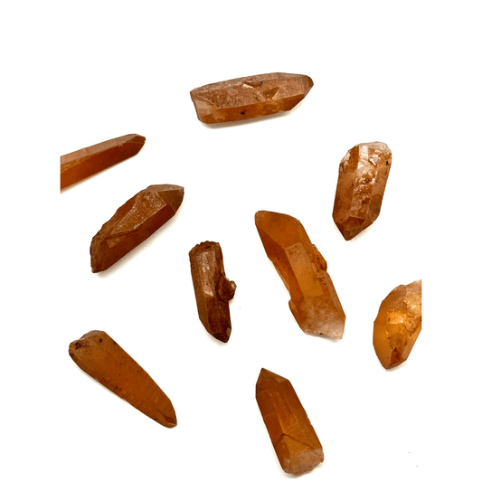 Red Hematite Phantom Quartz Point