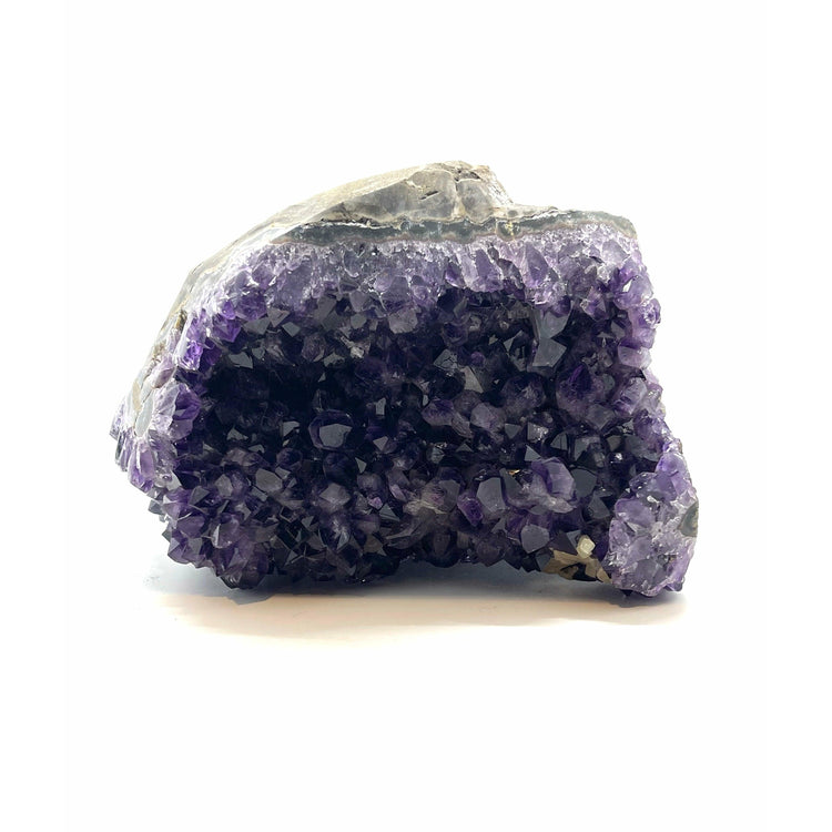 Dark Slate Gray Amethyst Cluster Large