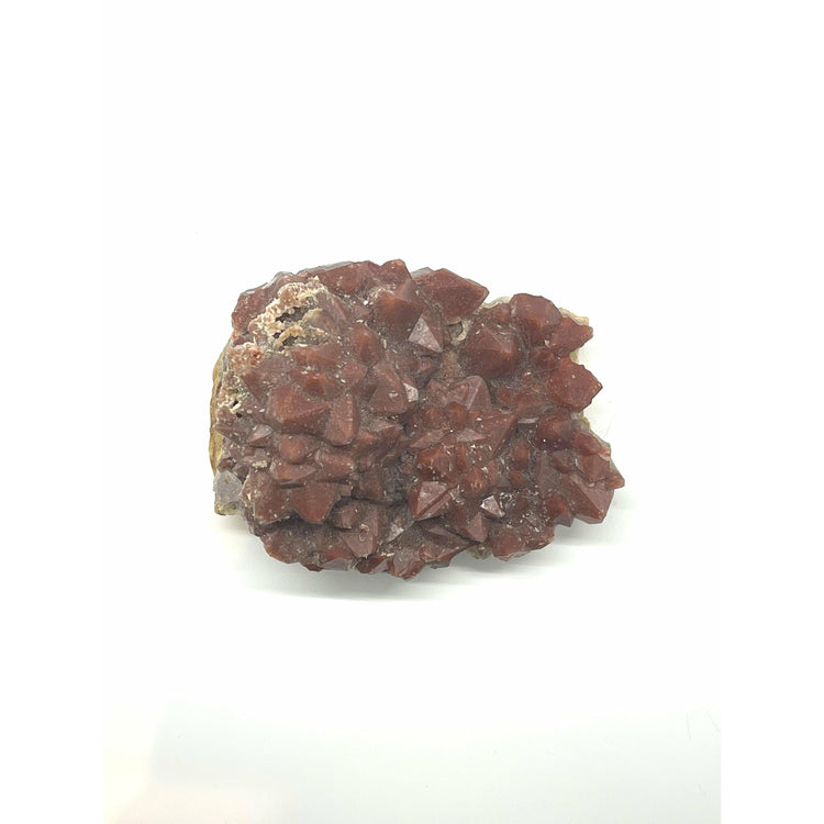 Dim Gray Red Quartz Raw Cluster