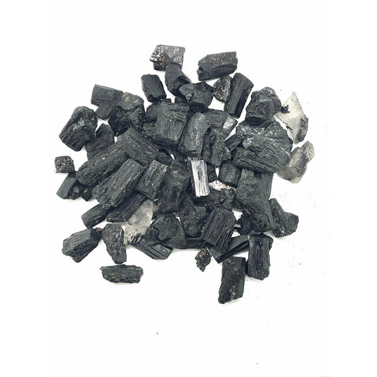Dark Slate Gray Black Tourmaline Raw Stone