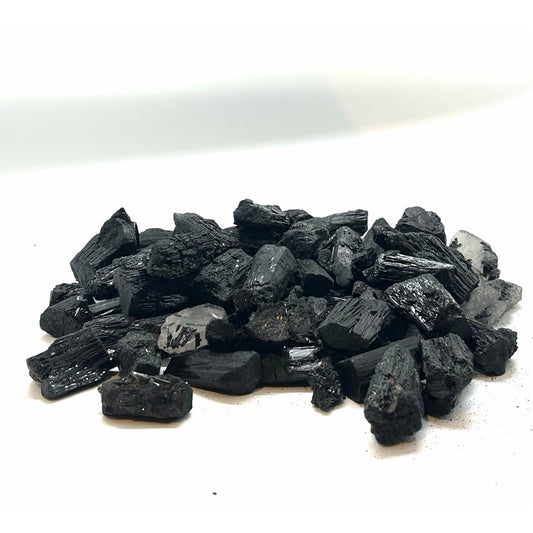 Beige Black Tourmaline Raw Stone