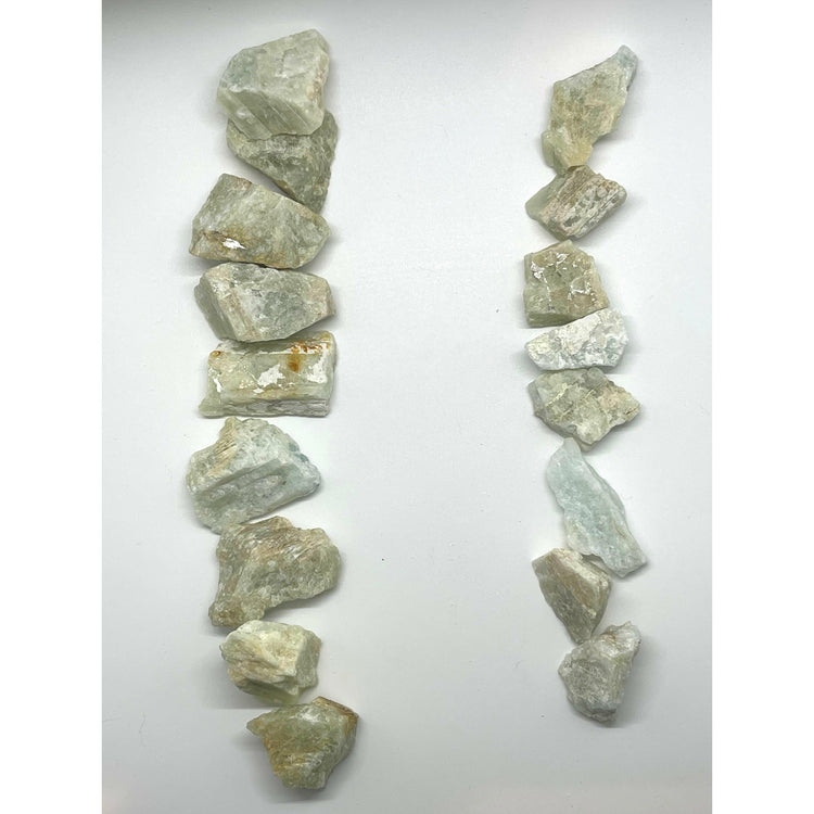 Light Gray Aquamarine Raw Stone