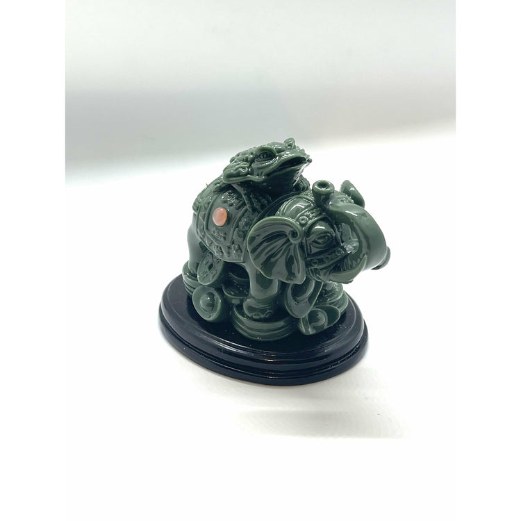 Dark Slate Gray Jade Elephant
