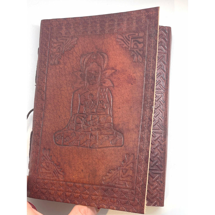 Dim Gray Buddha Leather Journal