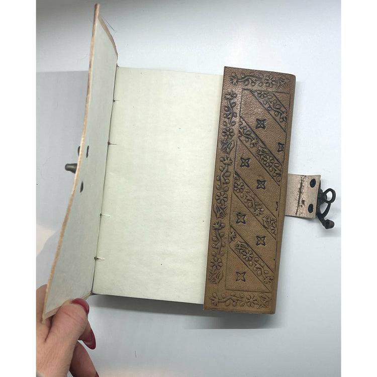 Light Gray Eye of Horus Leather Journal