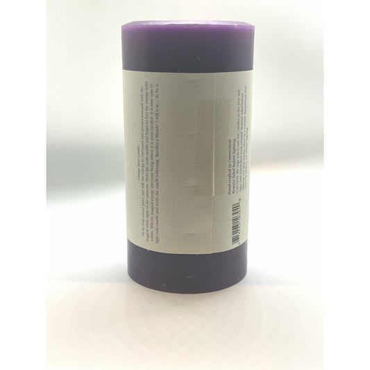 Beige Candles: Reiki Pillar Large