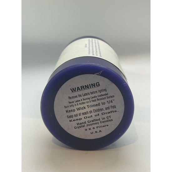 Gray Candles: Reiki Pillar Large