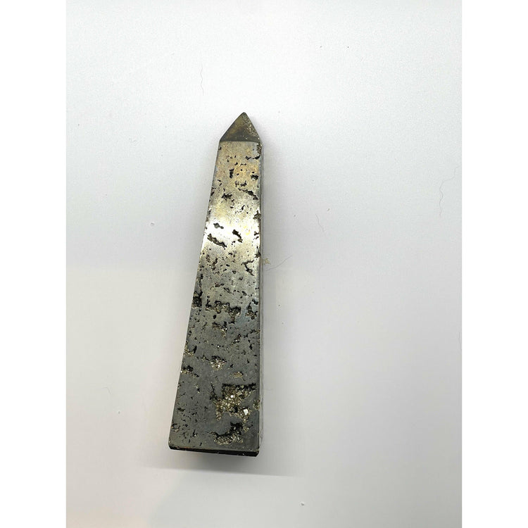Light Gray Pyrite Obelisks Medium