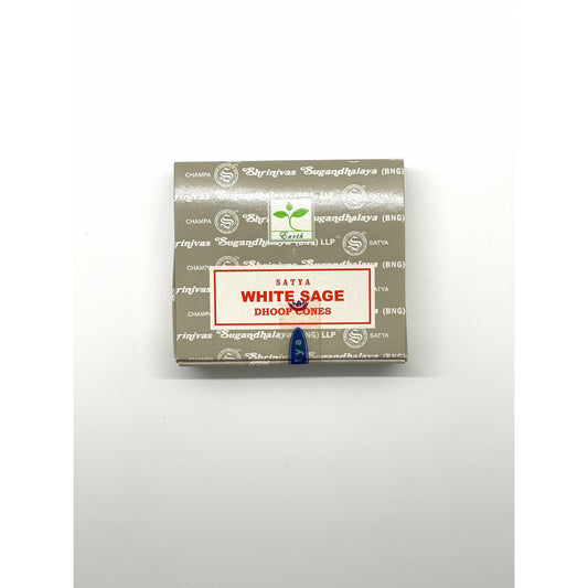 Light Gray Incense: Satya White Sage Cones