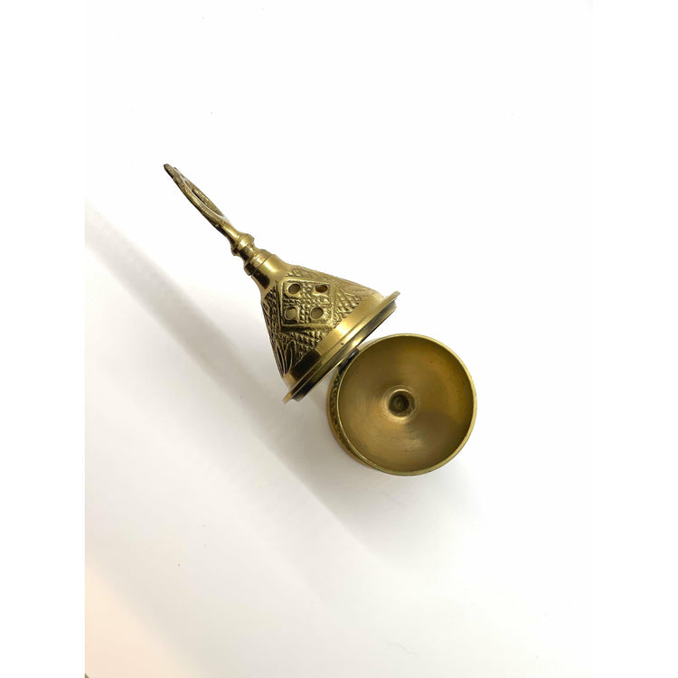Antique White Burner: Elegant Mini Brass Burner