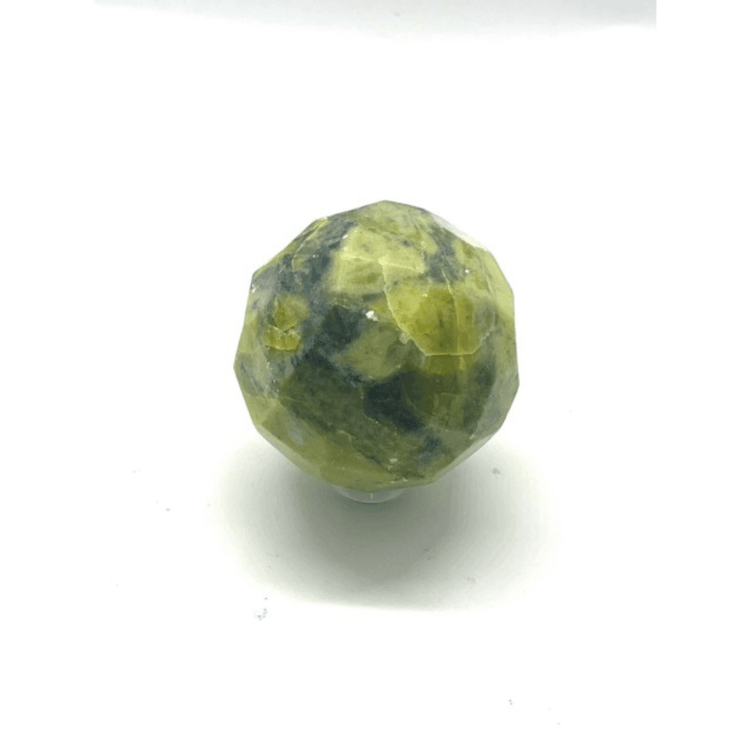Serpentine Faceted Sphere