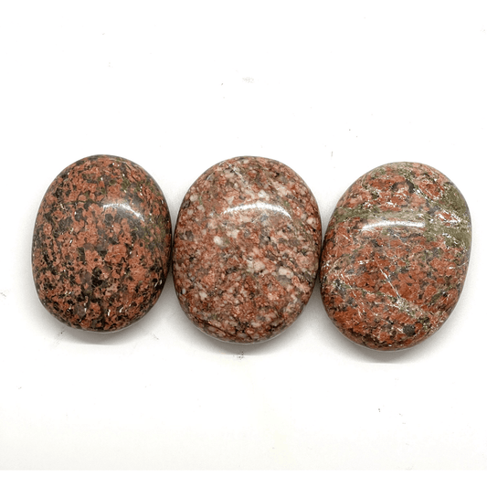 Large Unakite Palm Stone