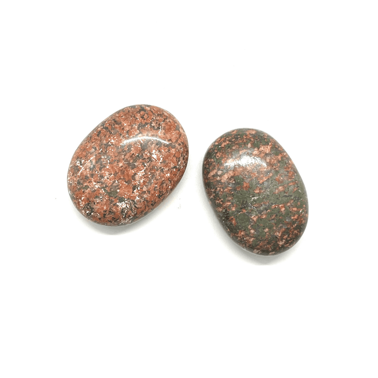 Large Unakite Palm Stone