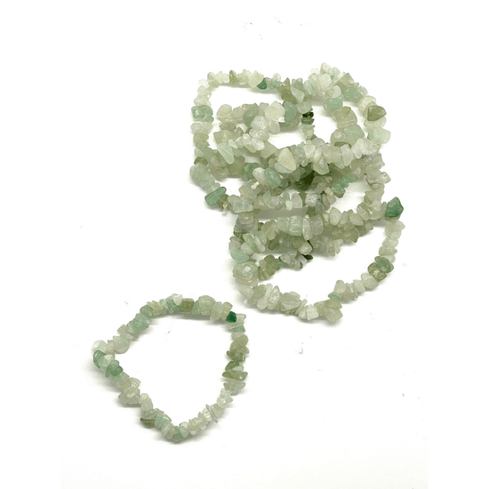 Green Aventurine Chip Bracelet