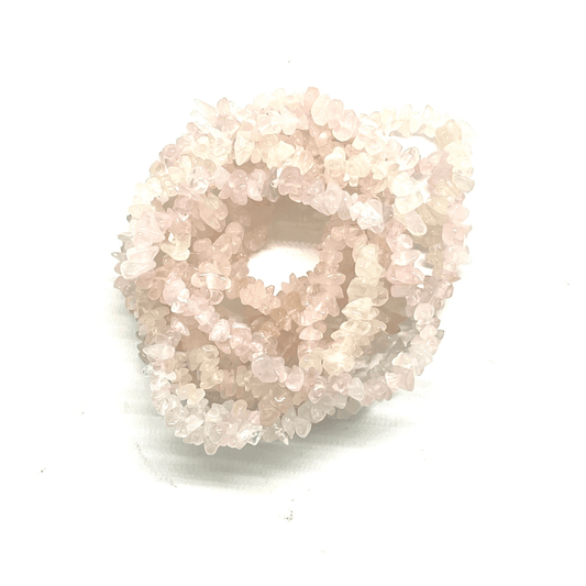 Rose Quartz Chip Bracelet