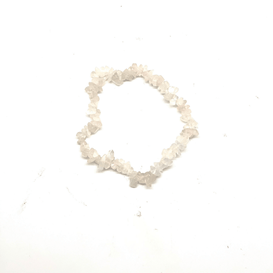 Rose Quartz Chip Bracelet