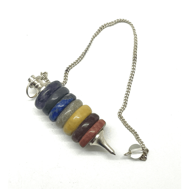 7 Chakra Stone Spring Pendulum