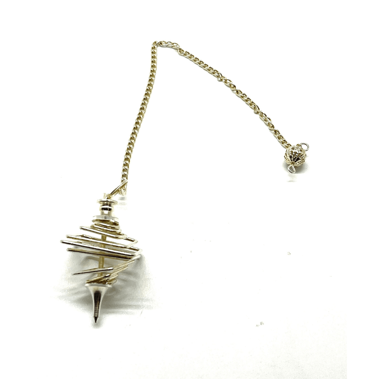 Silver Square Metal Cage Pendulum
