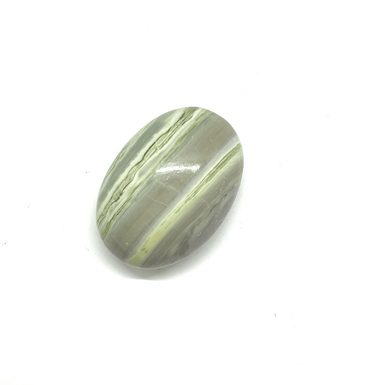 Large Serpentine Palm Stone