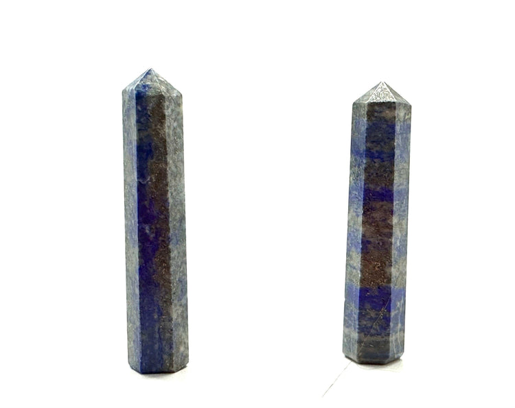 Lapis Faceted Points
