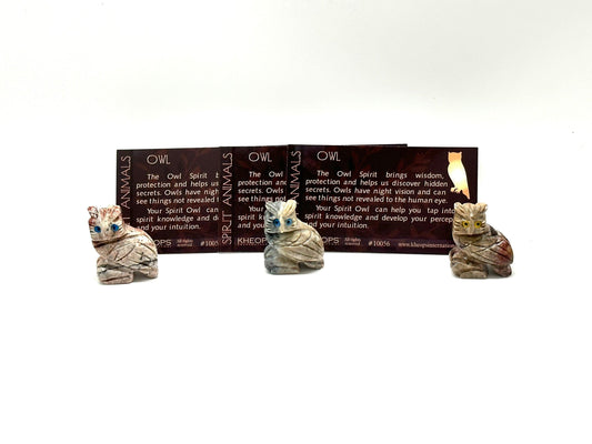 Dolomite Spirit Animals Part 2 (Owl, Horse, Elephant, Dolphin, Turtle)