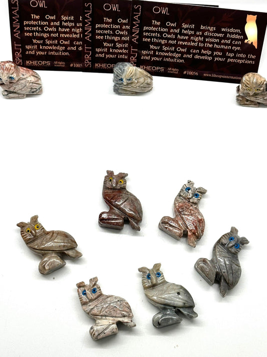 Dolomite Spirit Animals Part 2 (Owl, Horse, Elephant, Dolphin, Turtle)