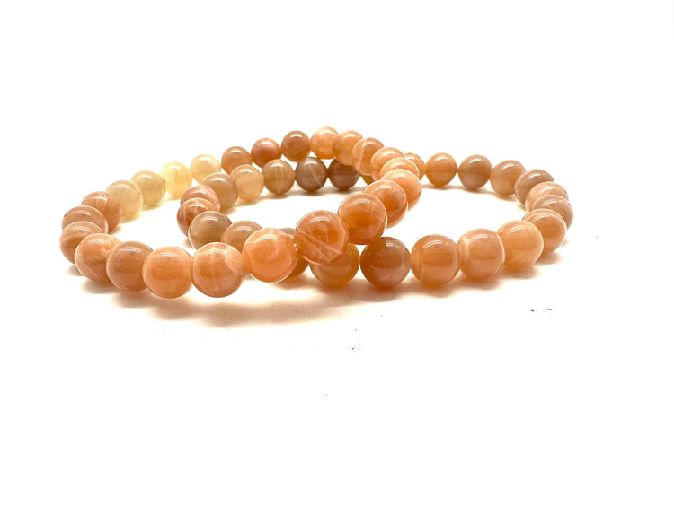 Bracelet: Peach Moonstone