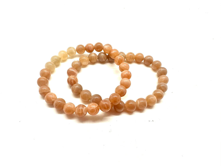 Bracelet: Peach Moonstone